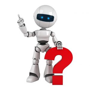 Question mark robot